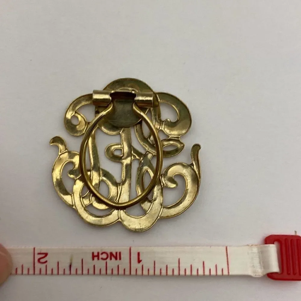 ‎Unbranded Women's Scarf Clip Gold Toned Knot Design